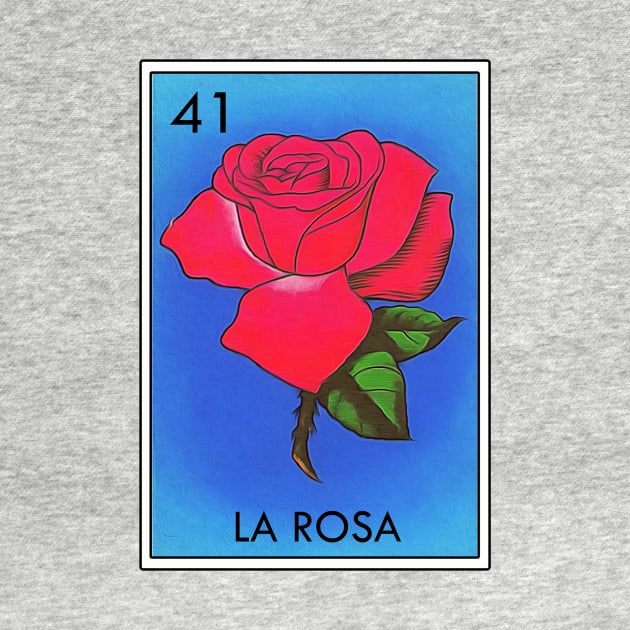 Loteria La Rosa Mexican Icon by Cabezon